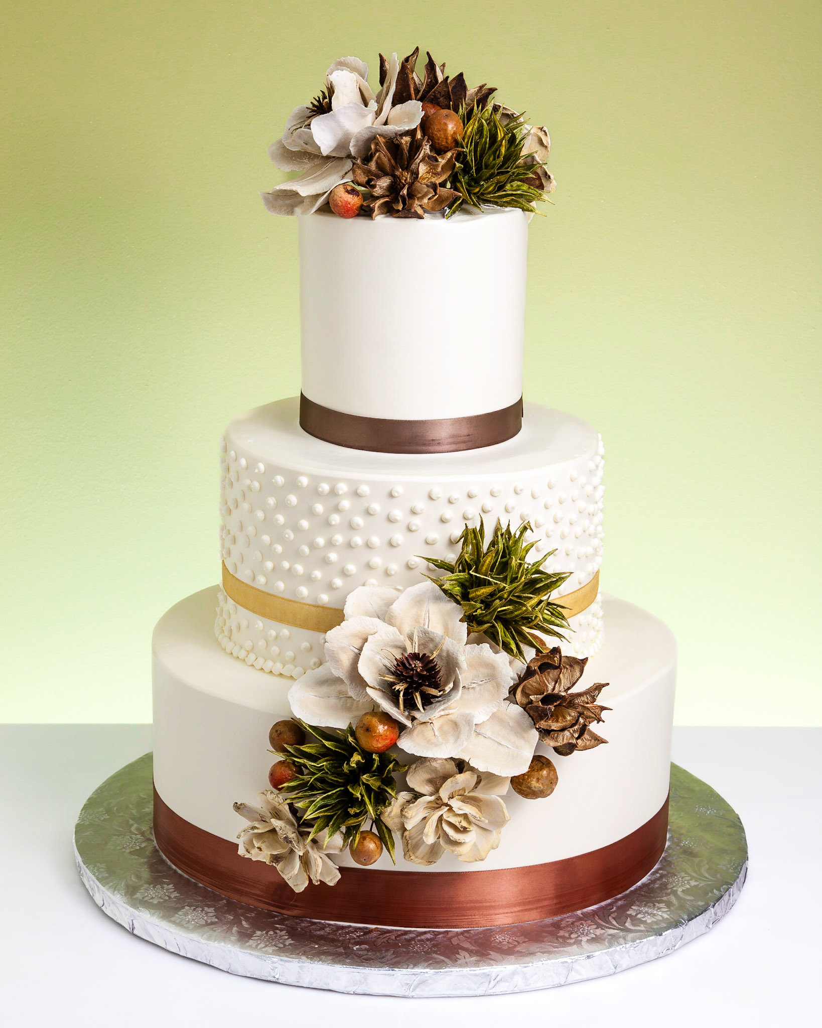 Floral Fiesta Wedding Cake