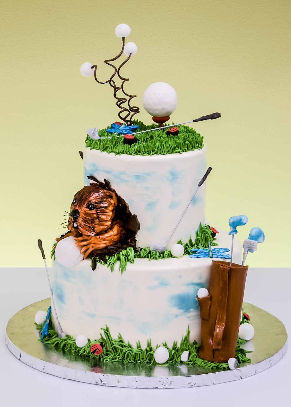 Golfing Gofer Cake