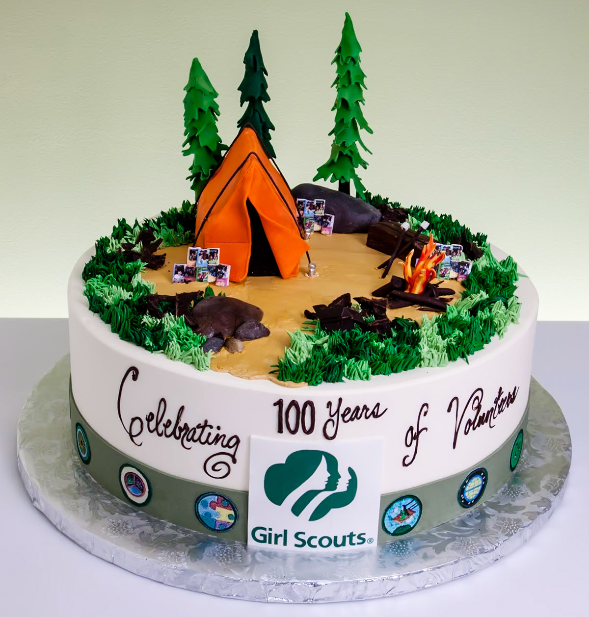 Girl Scout Celebration Cake