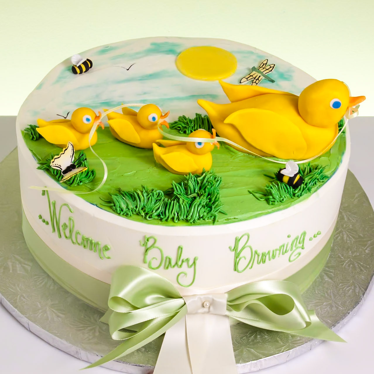 Ducks in a Row Cake