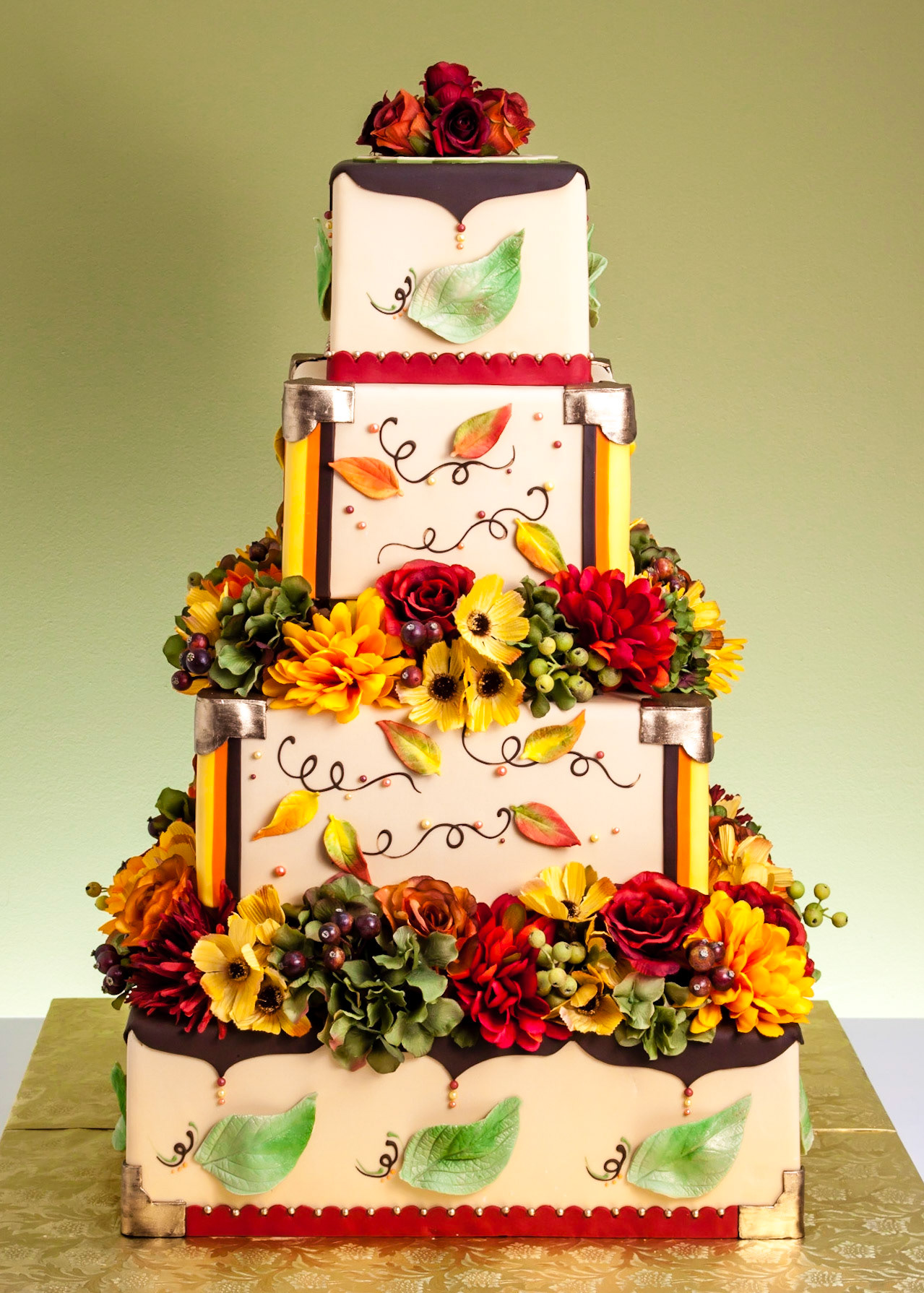 Autumn in Eden Wedding Cake