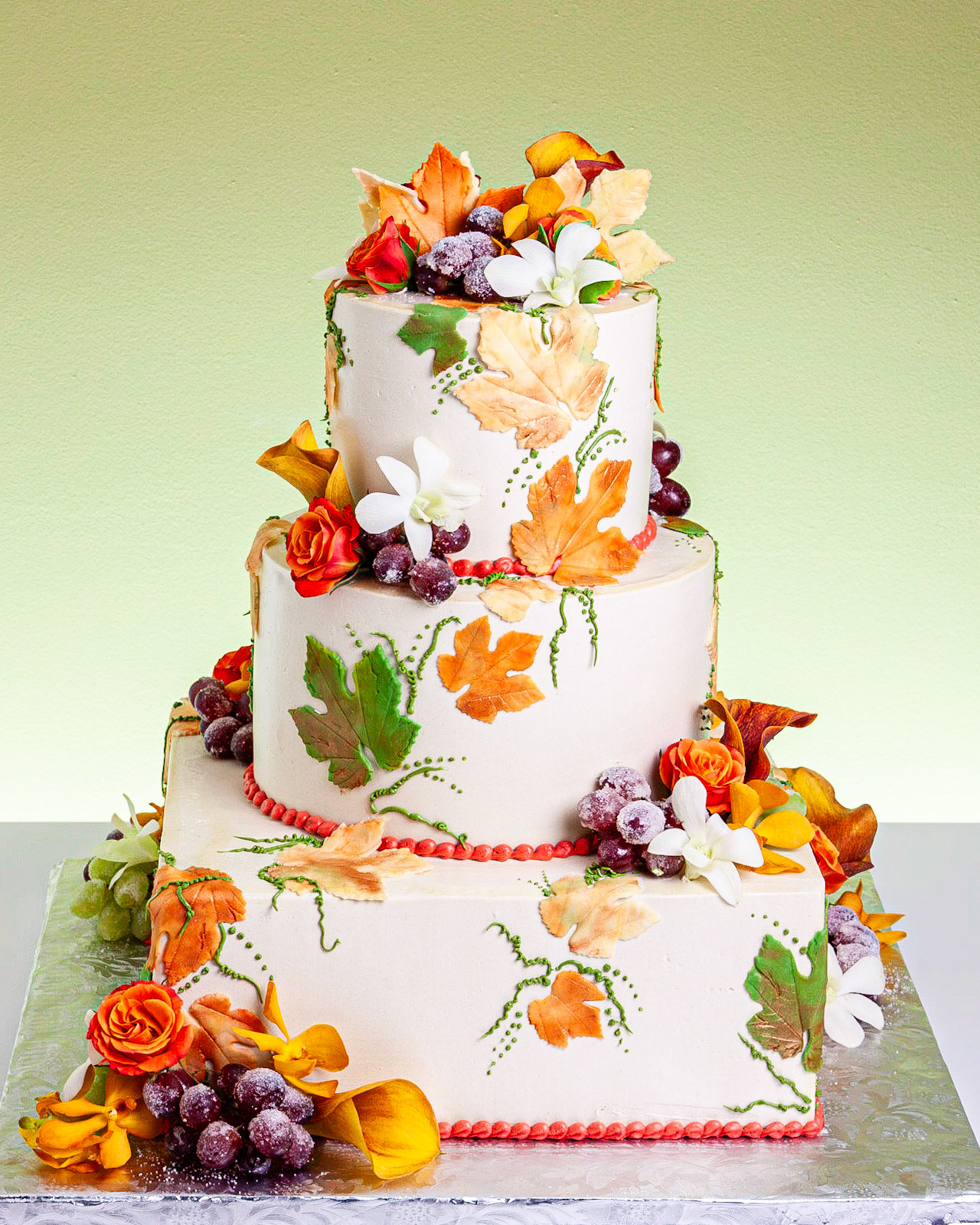 Fall Essence Wedding Cake