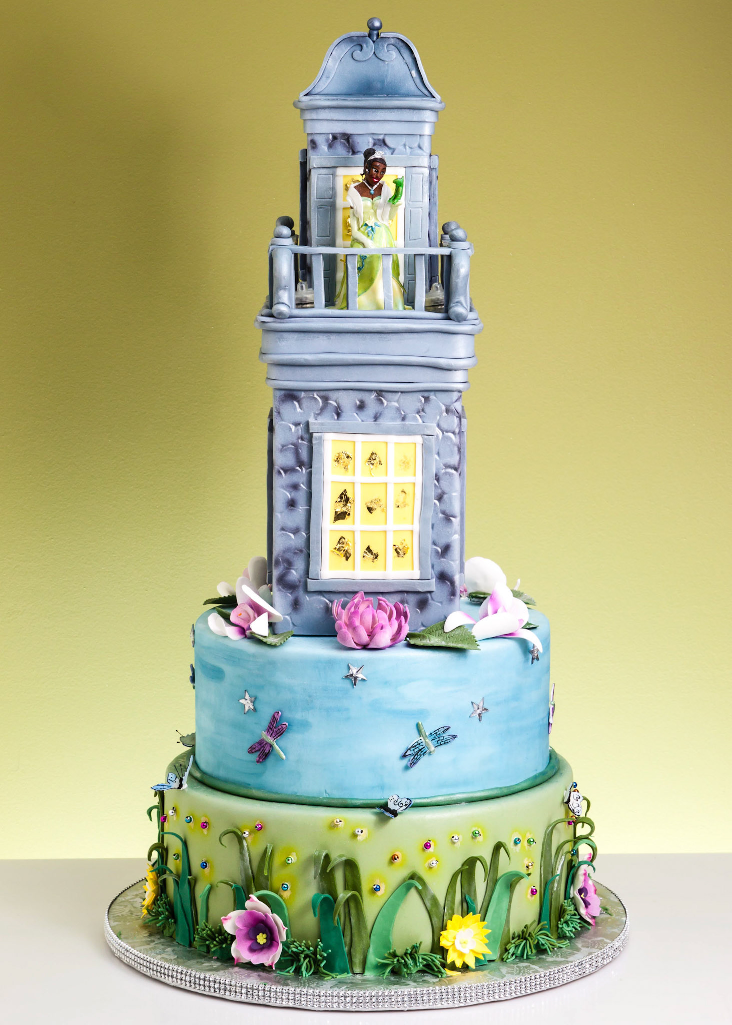 Princess & The Frog Wedding Cake