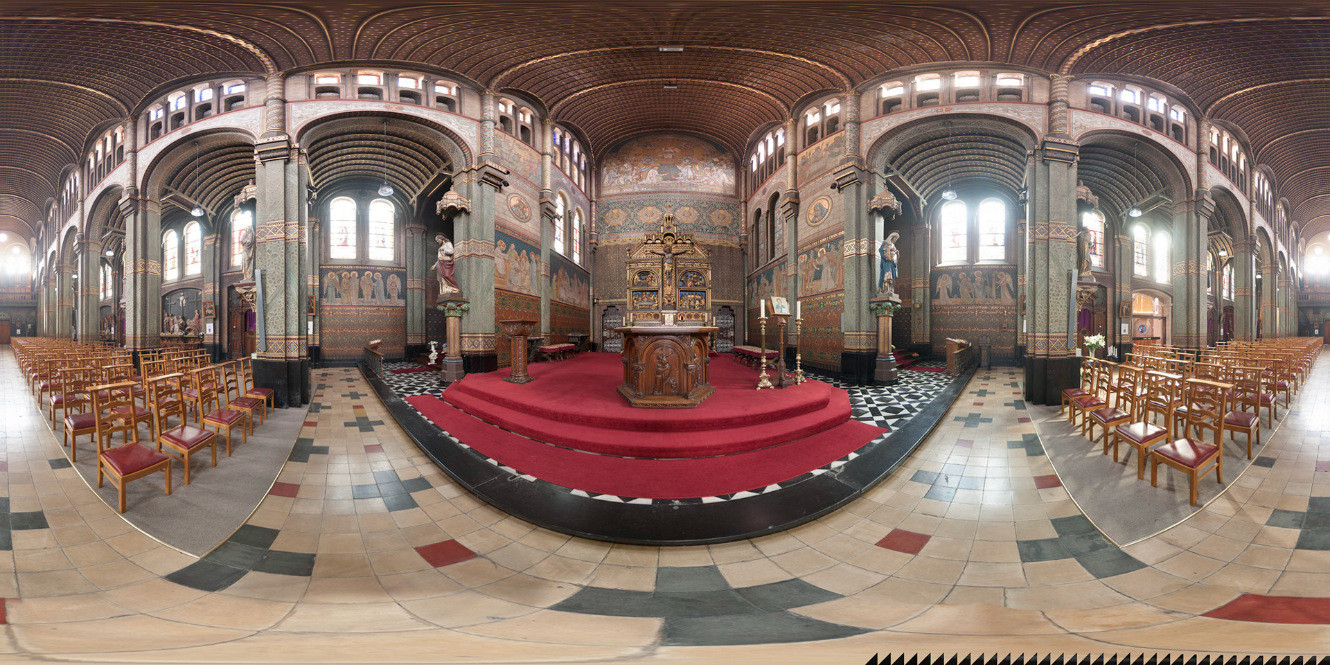 view on the altar of the st.-Antoniuschurch at Kortrijk