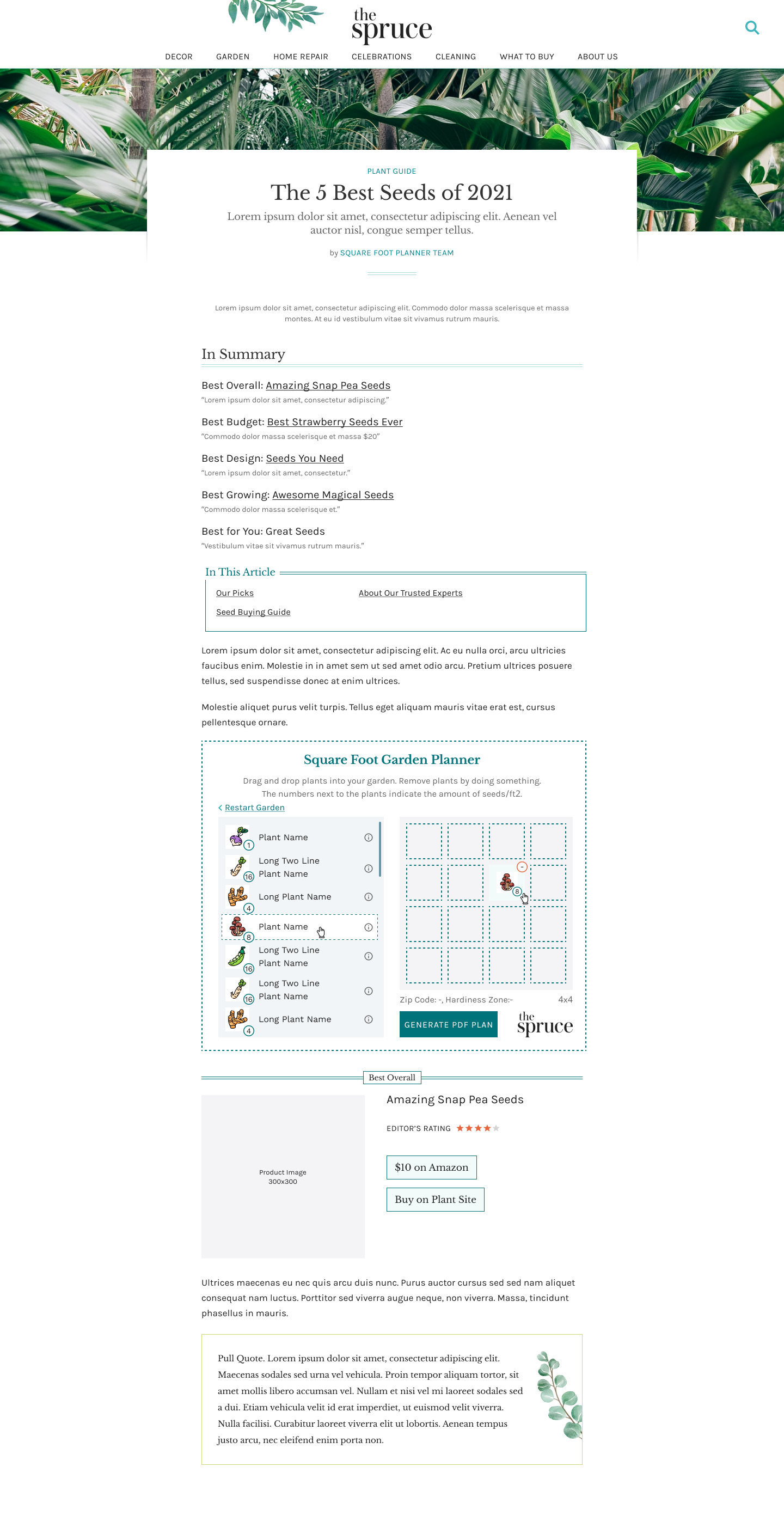 SQFT Garden Planner - Added Plant