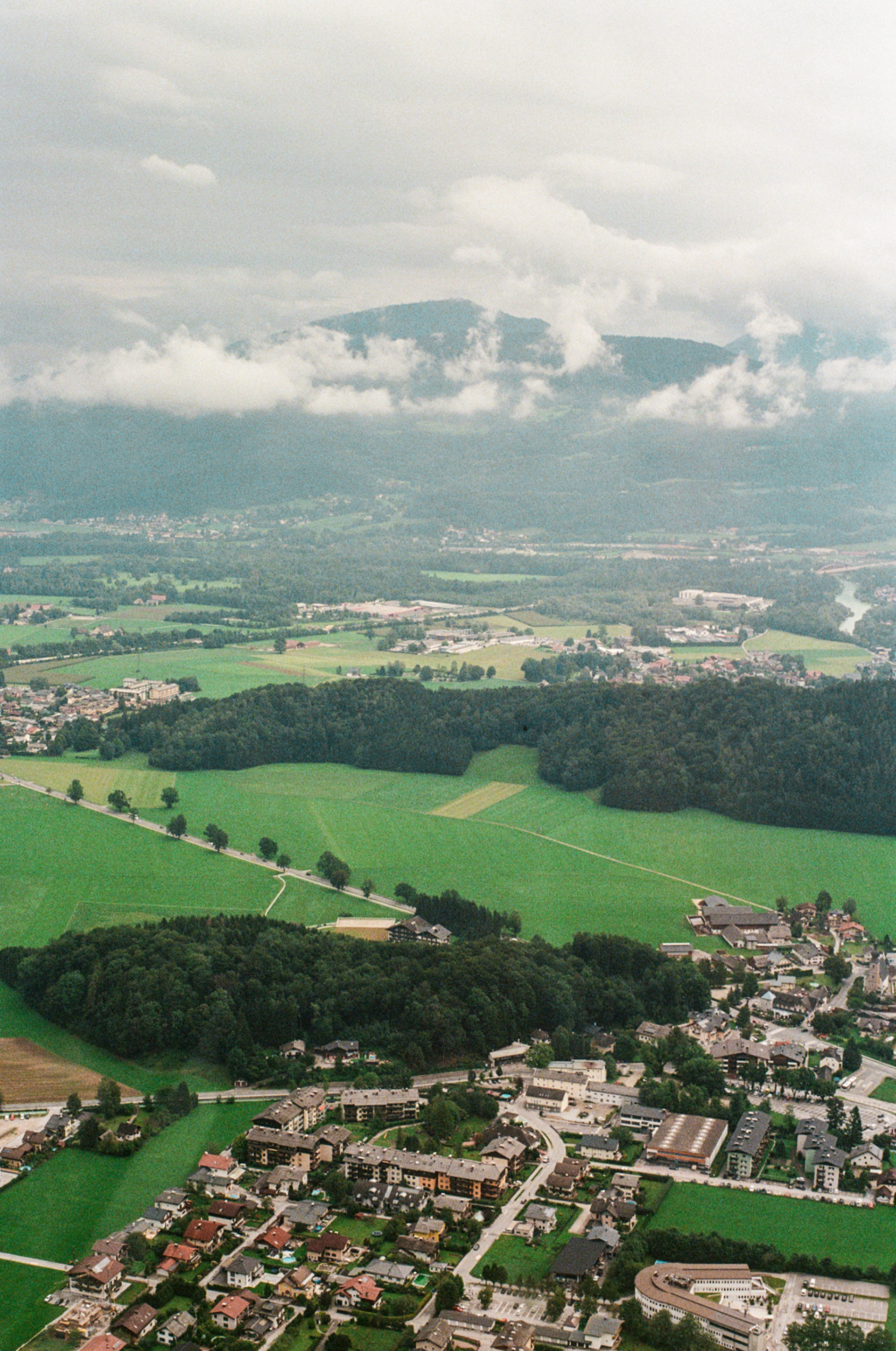 Cable car up to Untersberg mountain