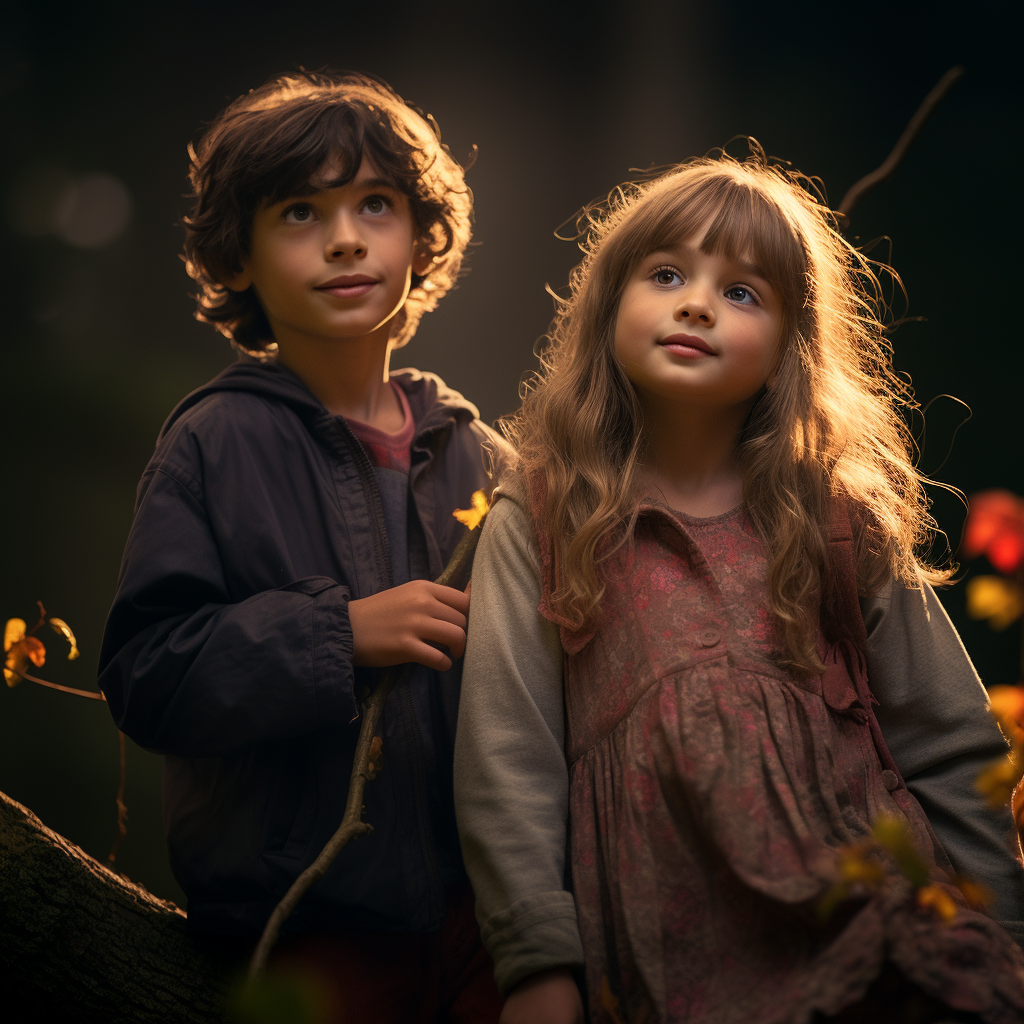 Inspiración en Hansel y Gretel, con luces que dan la sensación de bosque encantado, se puso particular atención a lo cálido de la luz y que diera la sensación de atardecer