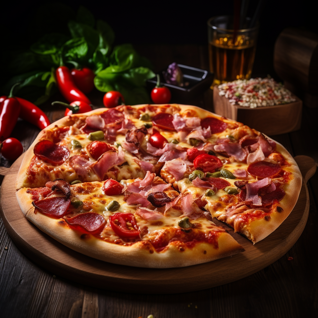 Pizza: se buscaba una luz natural, el realismo de los ingredientes y una atmósfera cálida