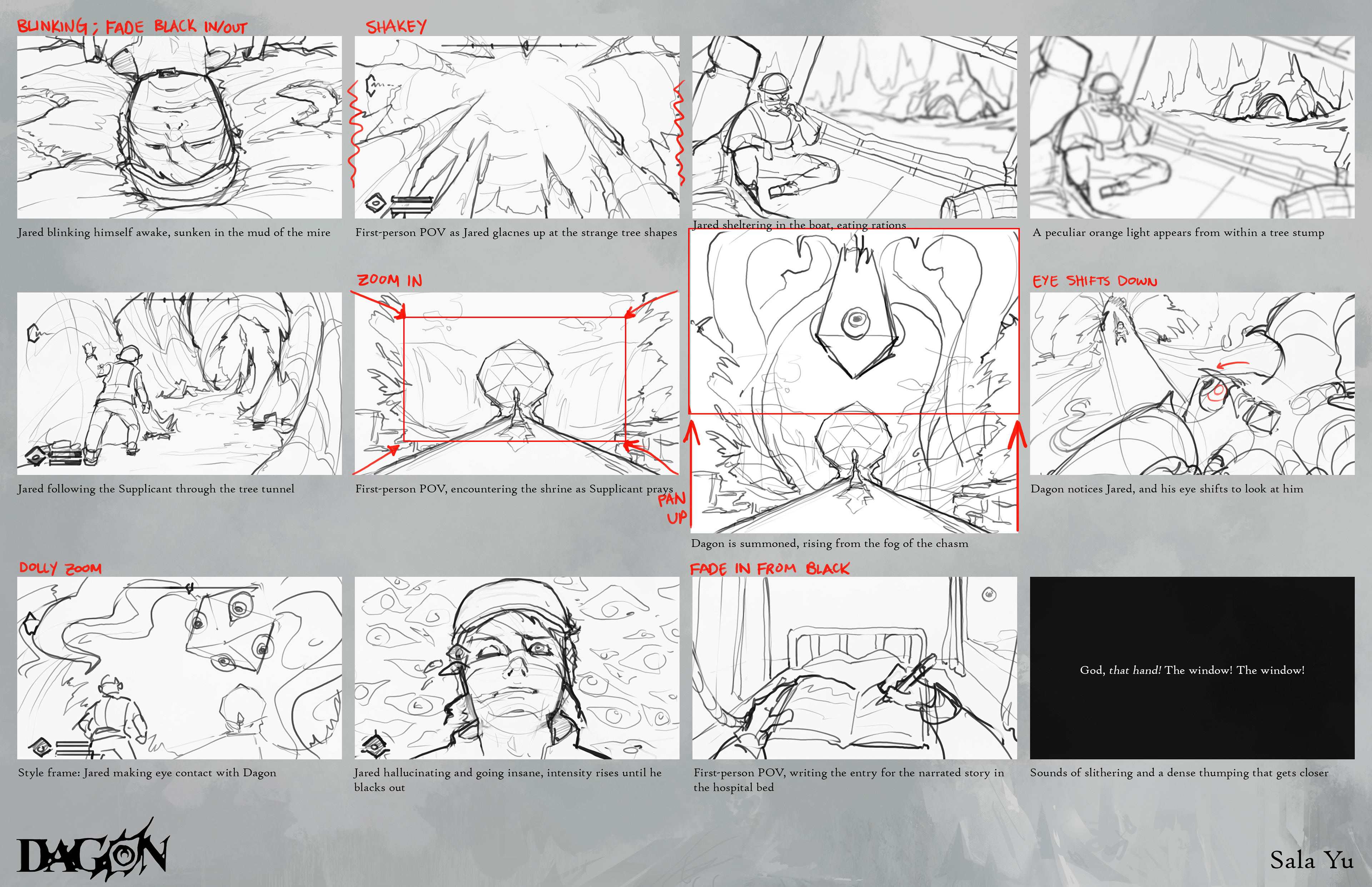 rough storyboard
