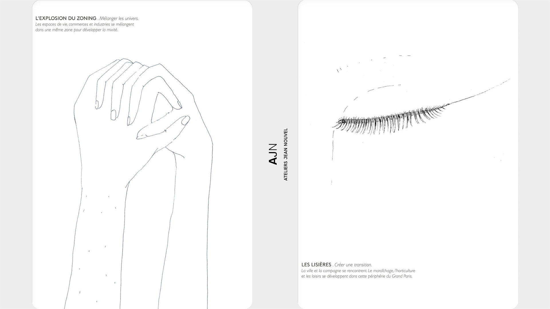 Dessins pour Ateliers Jean-Nouvel - le grand Paris