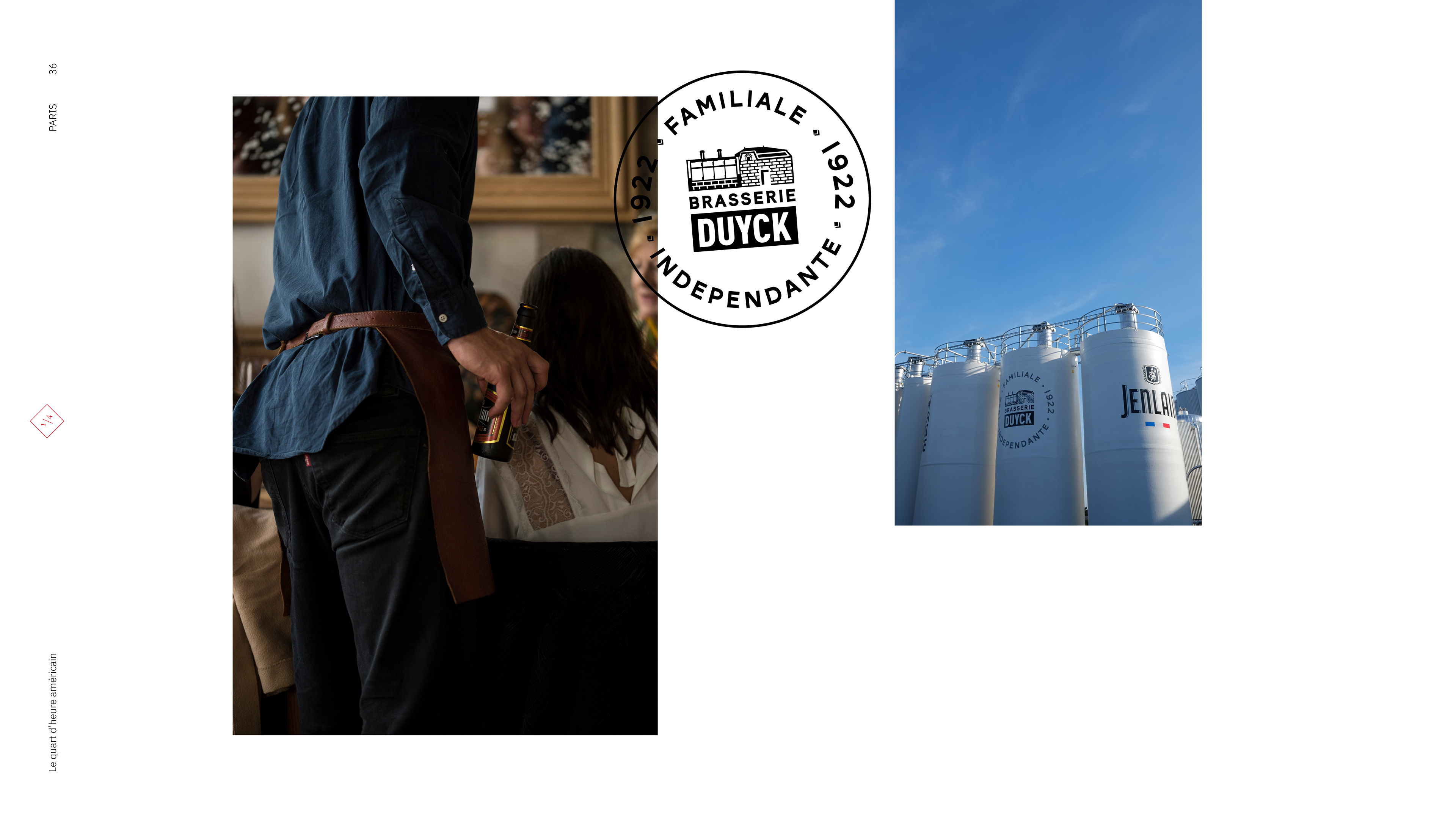 Application sur les cuves de la Brasserie Jenlain