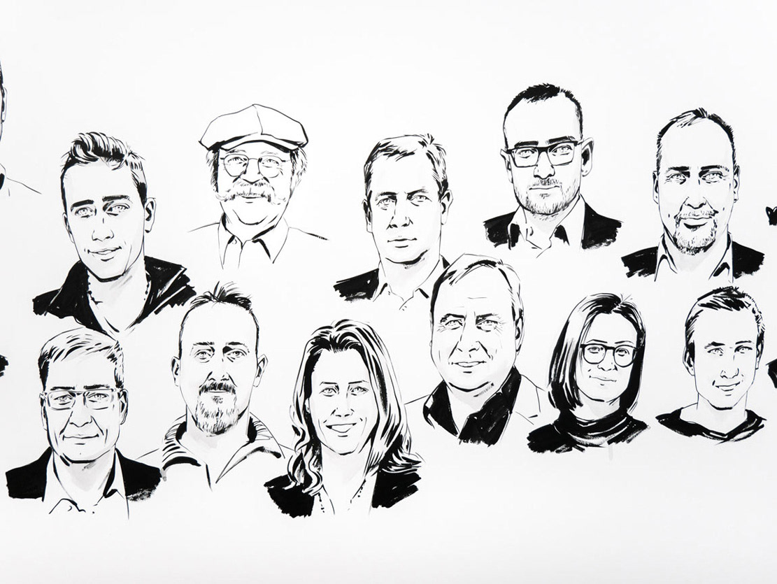 Live Zeichnen für Hager