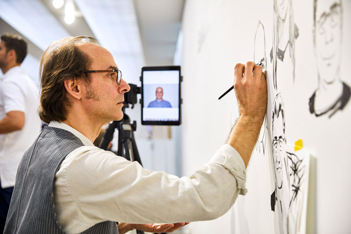 Live Zeichnen für Hager