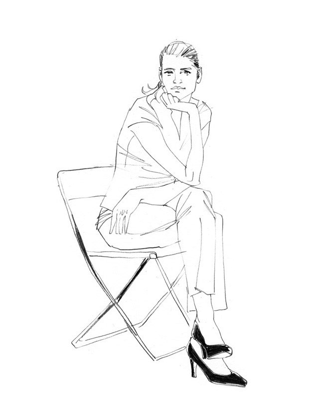 Live Zeichnen für Hermès