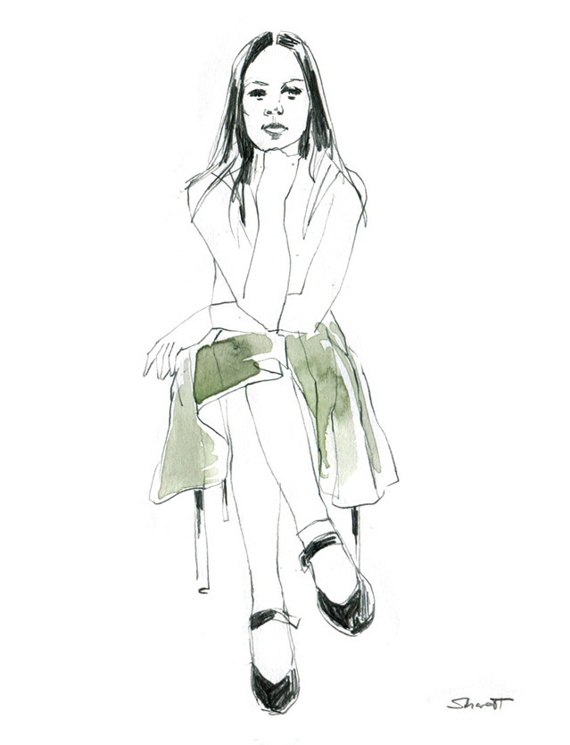 Live Zeichnen für Hermès