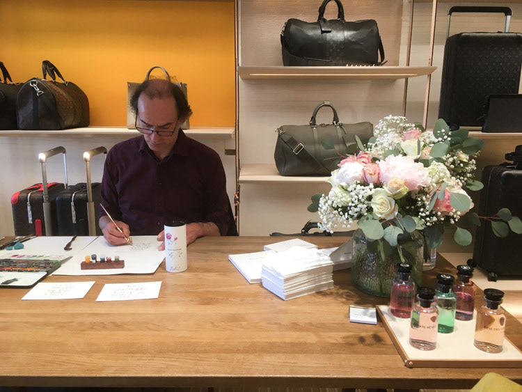 Live Zeichnen für Louis Vuitton