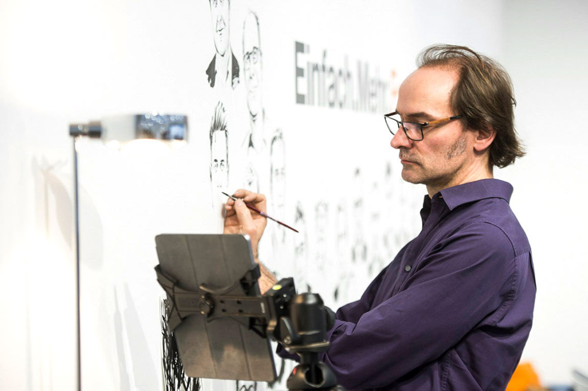 Live Zeichnen für Hager