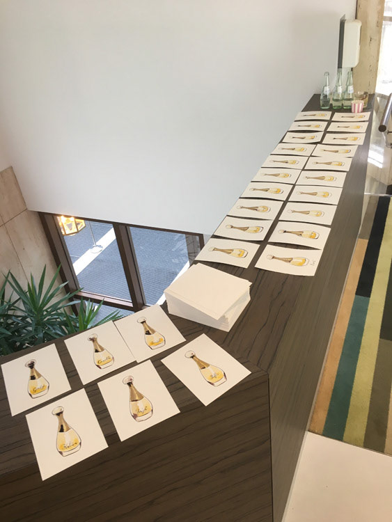 Live Zeichnen für Dior