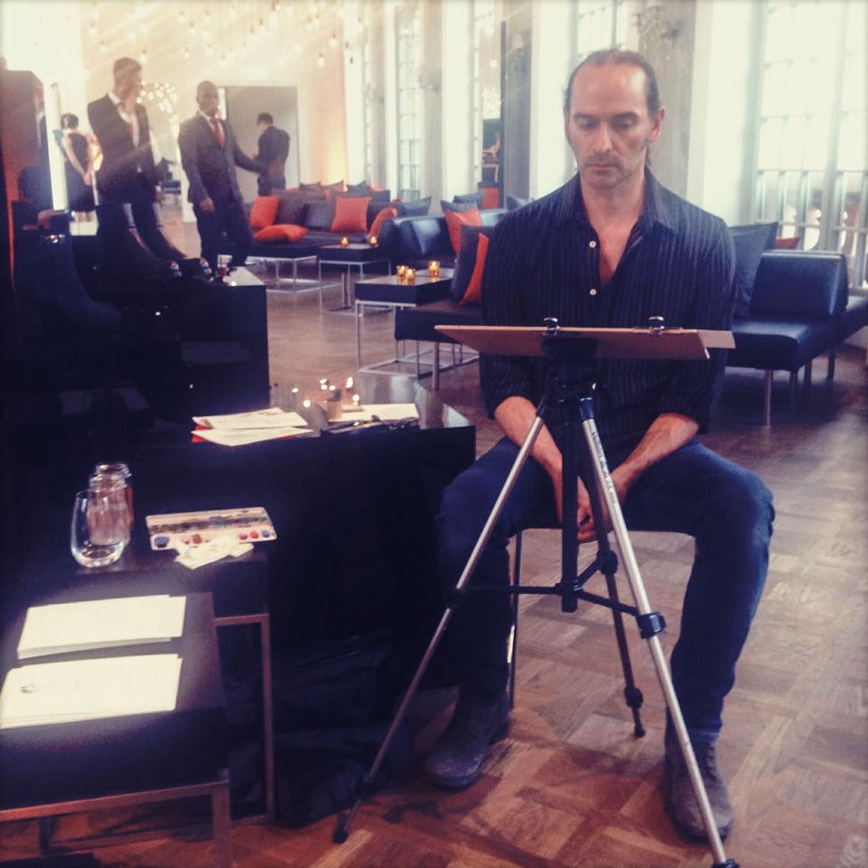 Live Zeichnen für Hermès