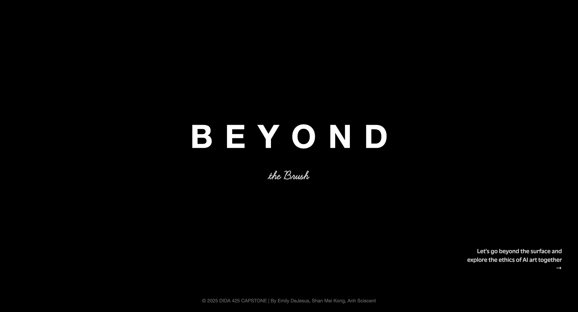 Beyond the Brush | Homepage