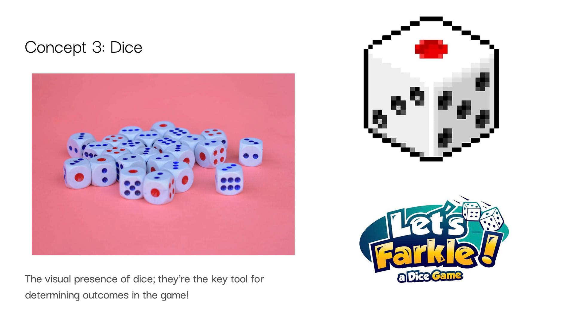 Design concept 3: Dice