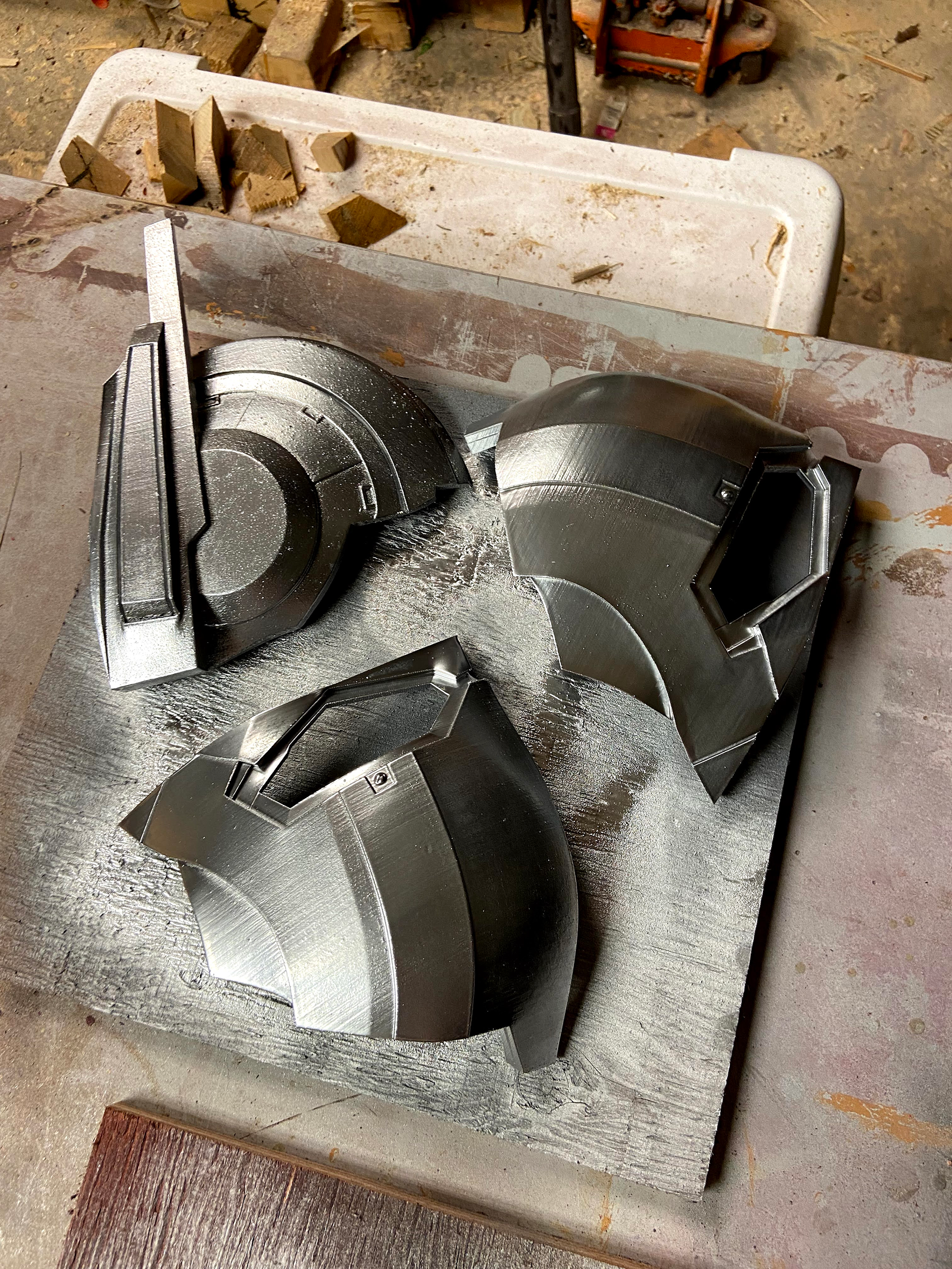 "Ant-Man" Helmet, Painted, Disassembled