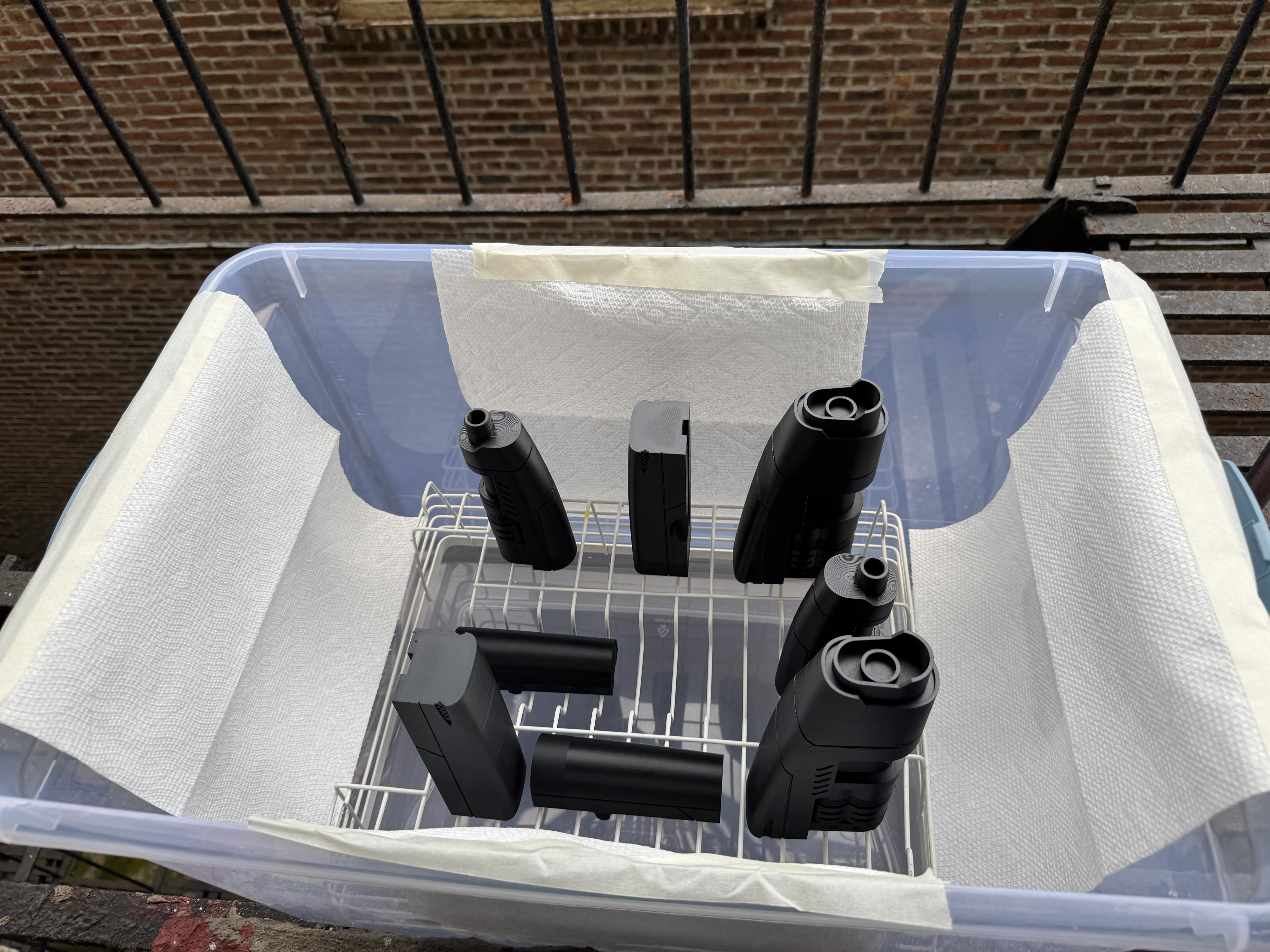Raw Prints, ASA, Prepped in Homemade Vapor-Smoothing Chamber