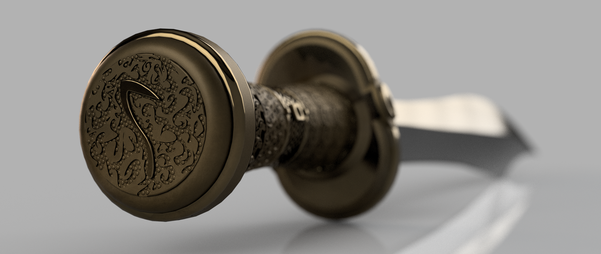 (2026) "Backbiter" Sword Replica, F360 Render