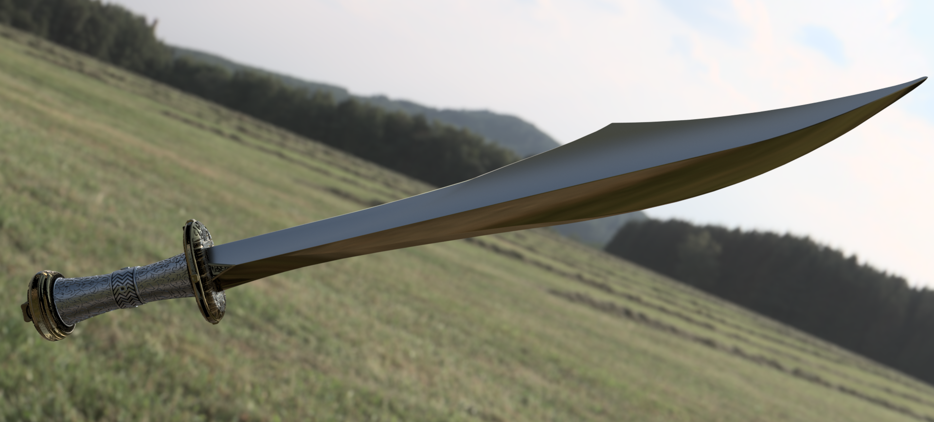 (2026) FINAL, "Backbiter" Sword Replica, F360 Render
