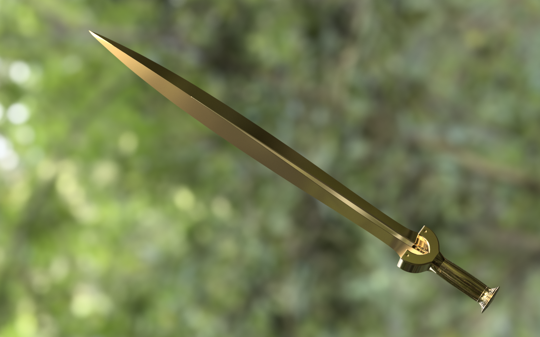 "Riptide" Sword Replica Model, HD Render (F360)