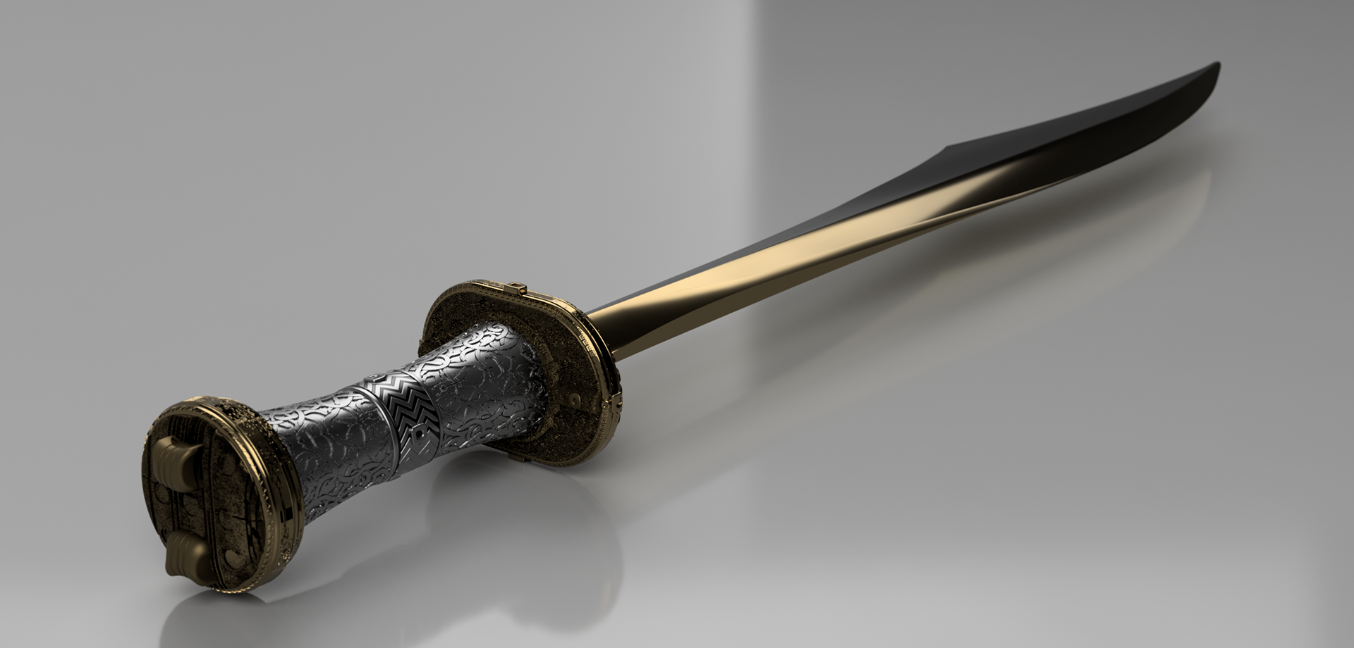 (2026) FINAL, "Backbiter" Sword Replica, F360 Render