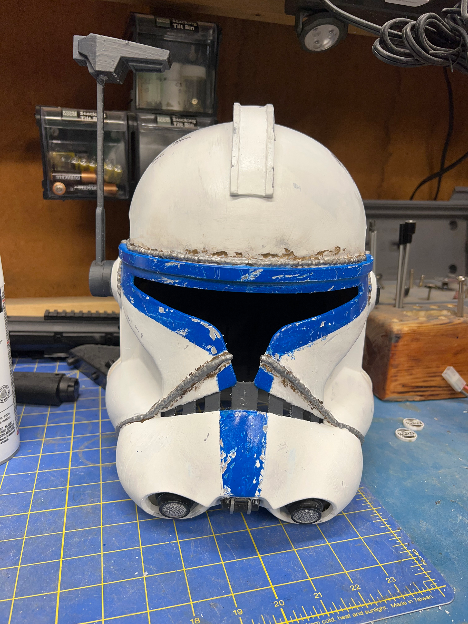 "Captain Rex" Helmet, Painted Pre-Weathering