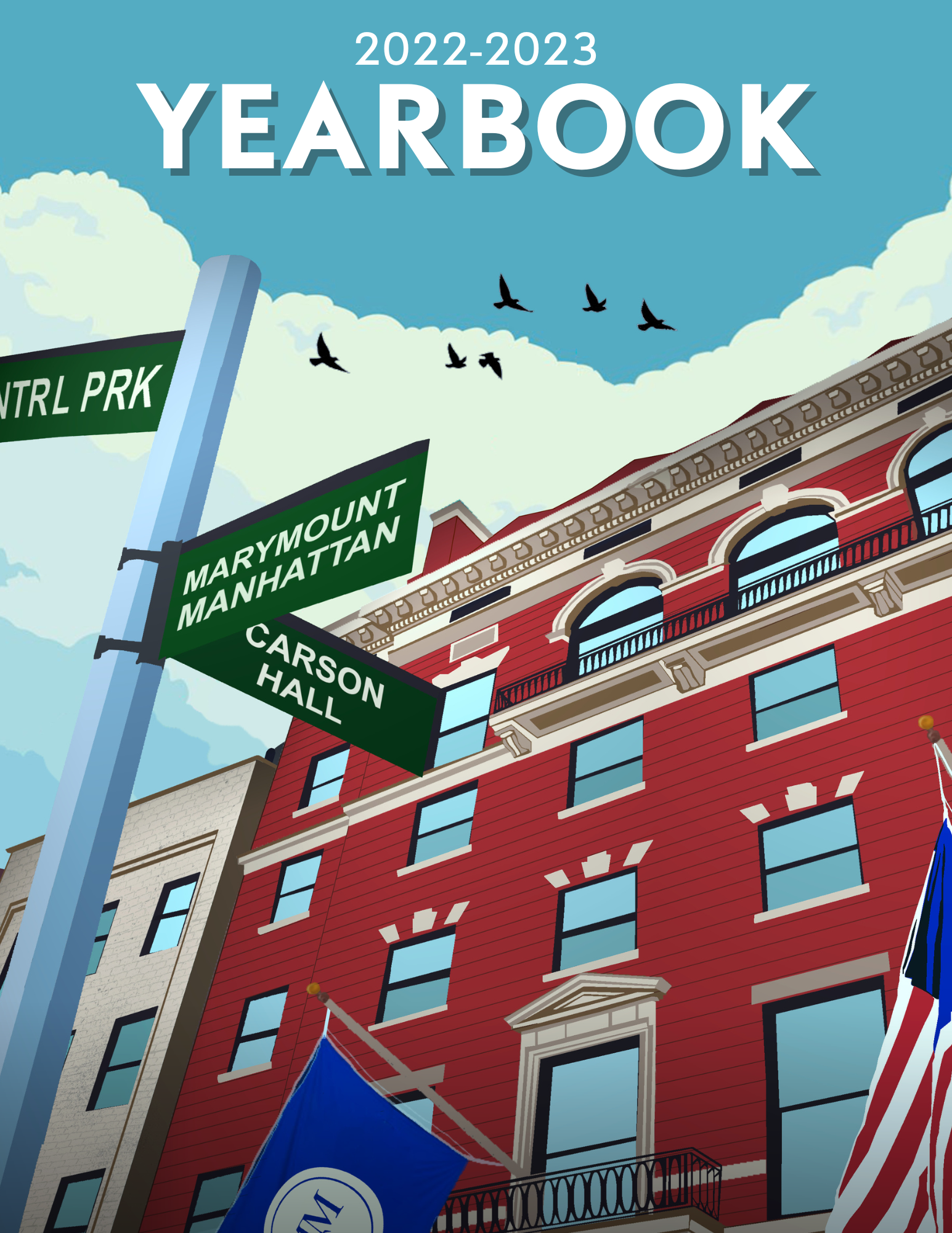 Official Cover Design for Marymount Manhattan College's 2022-2023 Yearbook