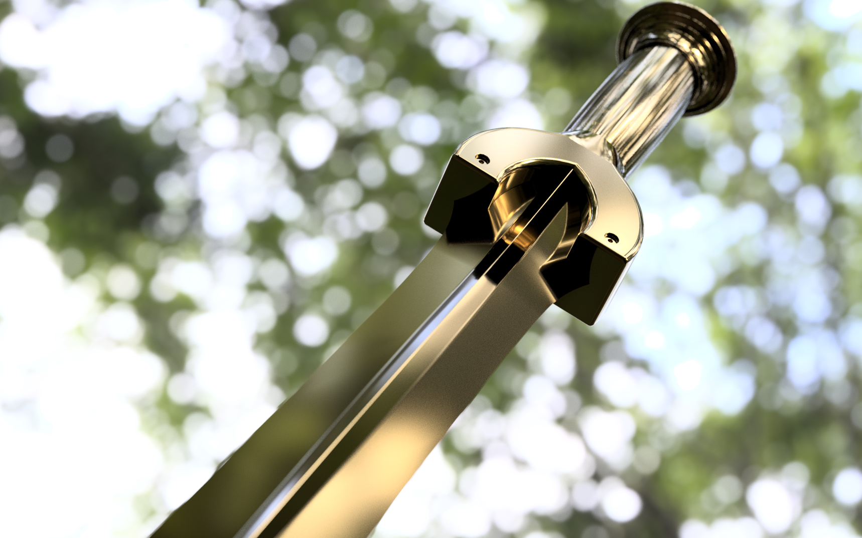 "Riptide" Sword Replica Model, HD Render (F360)