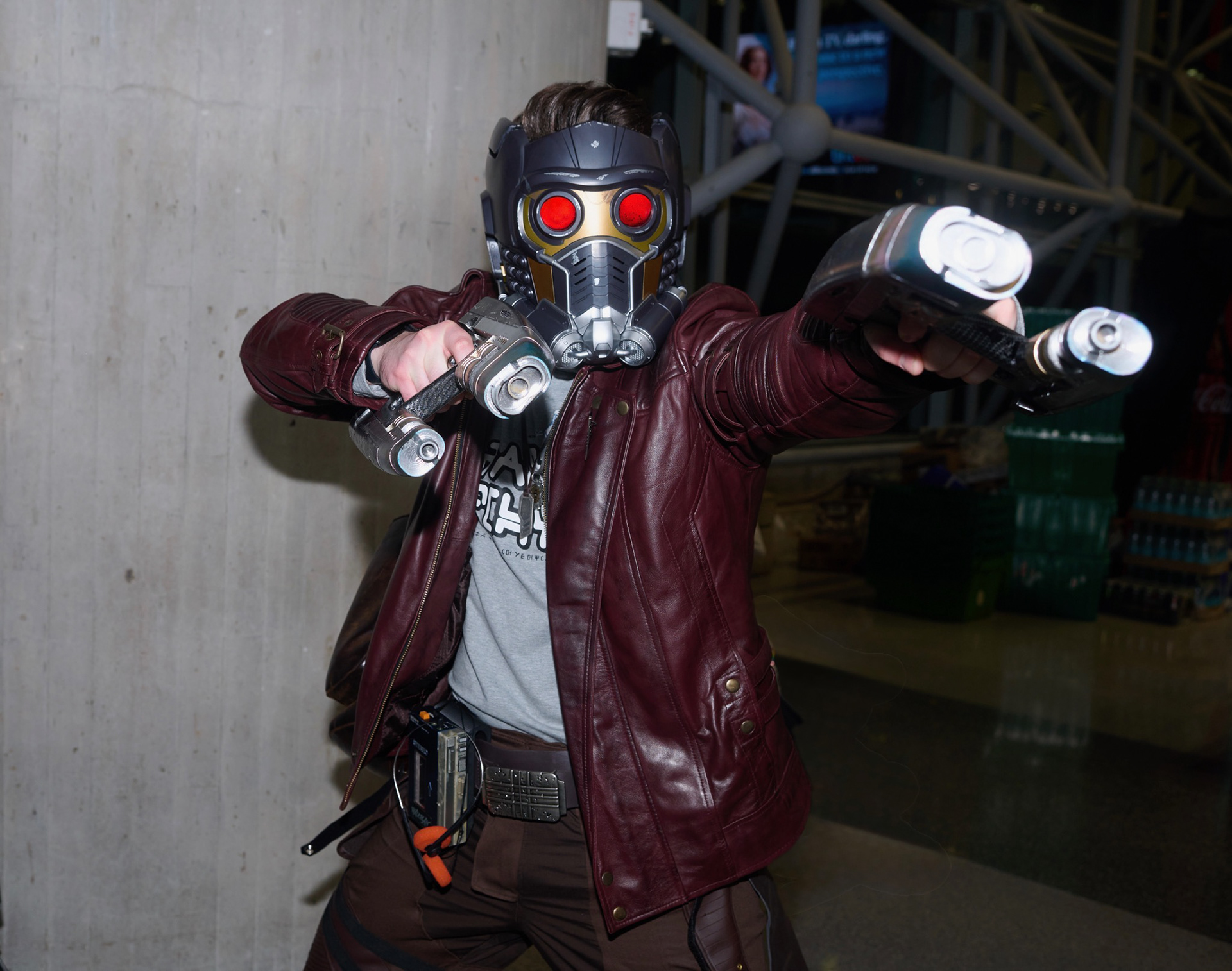 Blasters in use, 2025 New York Comic-Con, Star Lord Cosplay