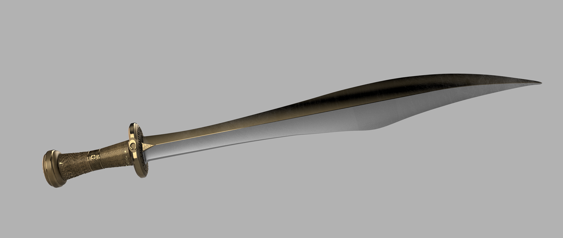 (2026) VERSION 1, "Backbiter" Sword Replica, F360 Render
