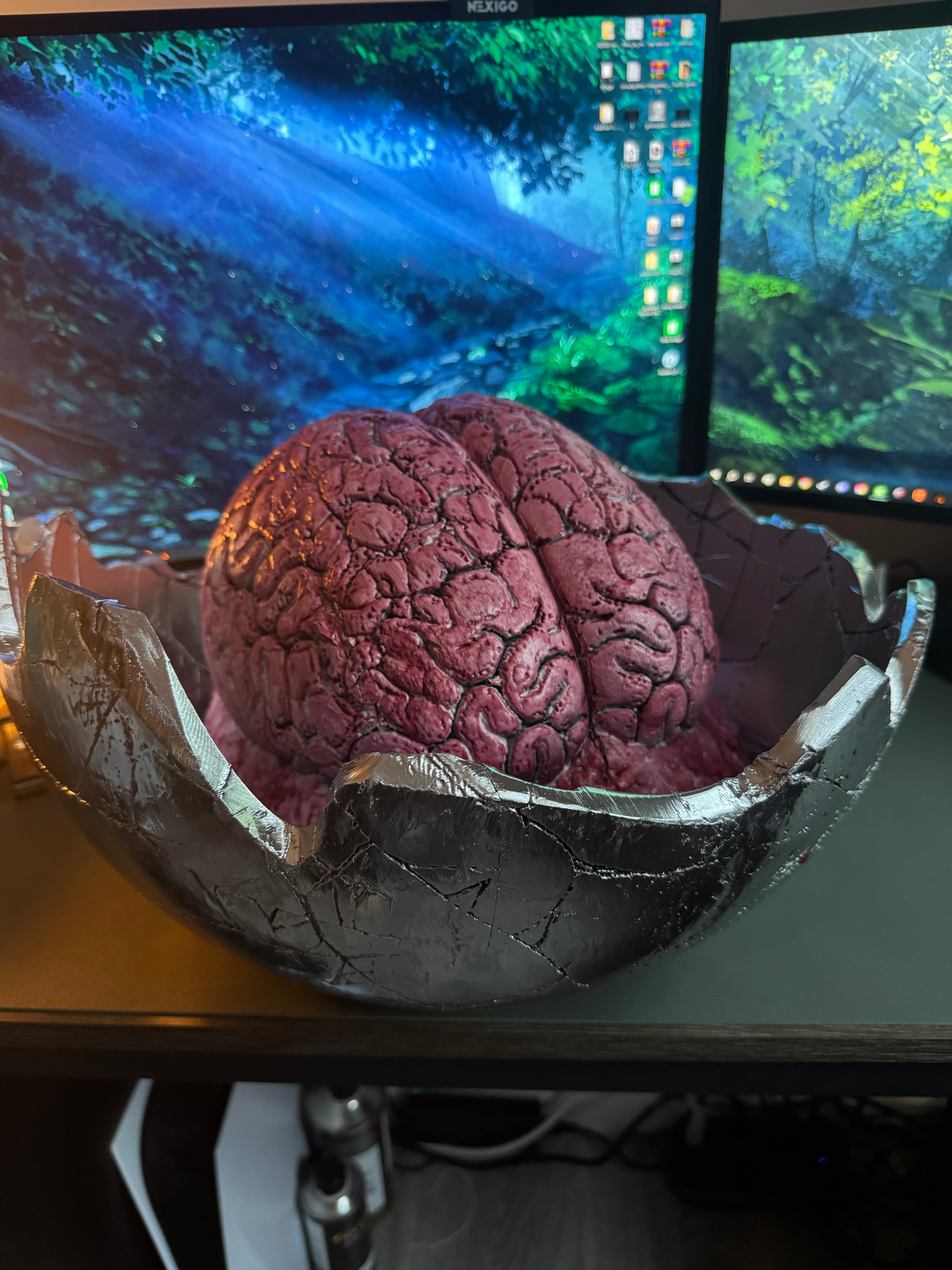 (2025) 'Zombie Mysterio' Helmet, Pre-SFX Paint