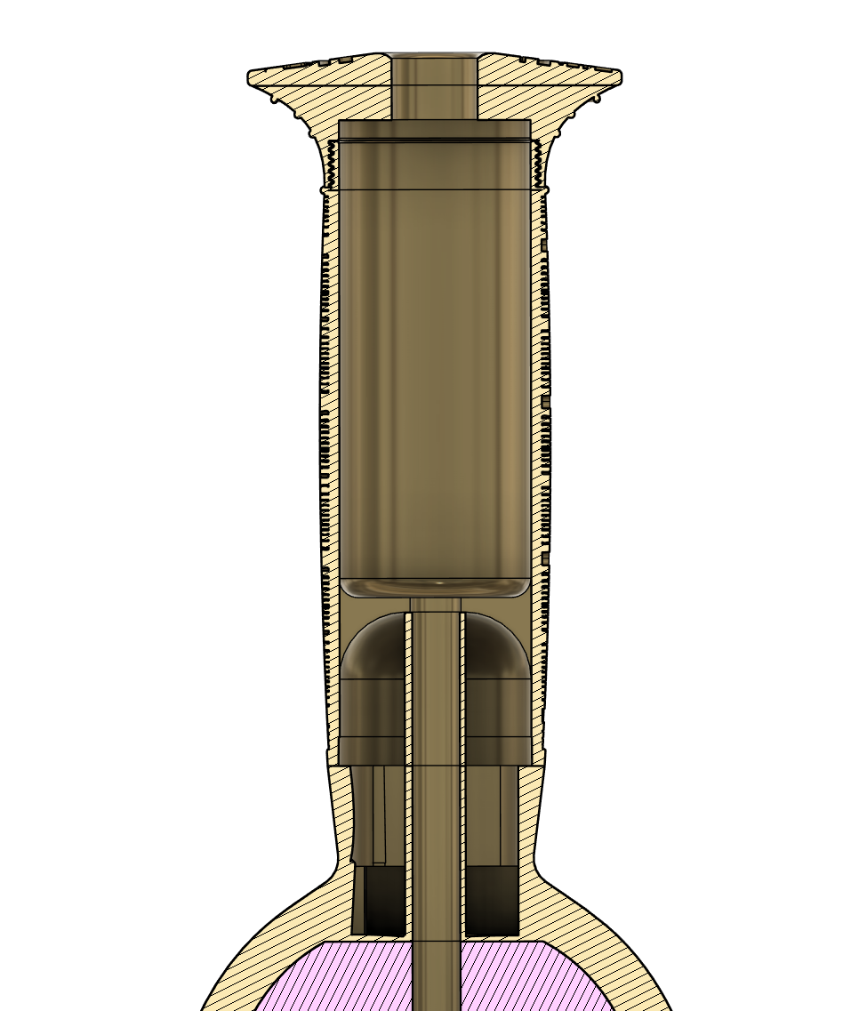 "Riptide" Sword, Cross section for Electronics/Assembly