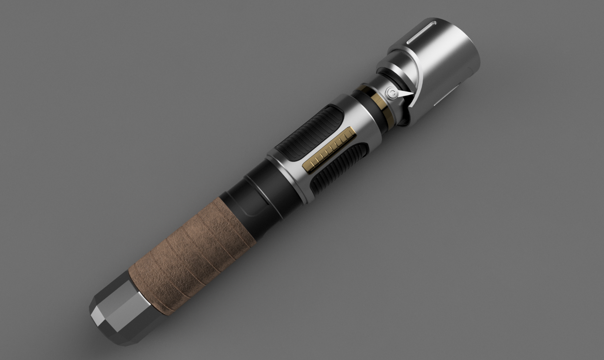 Custom Star-Wars Lightsaber Hilt, HD Render (F360)