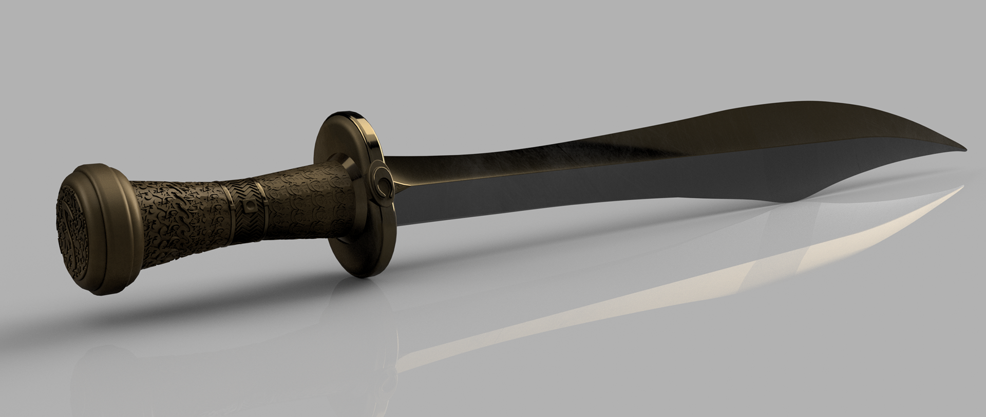 (2026) VERSION 1, "Backbiter" Sword Replica, F360 Render