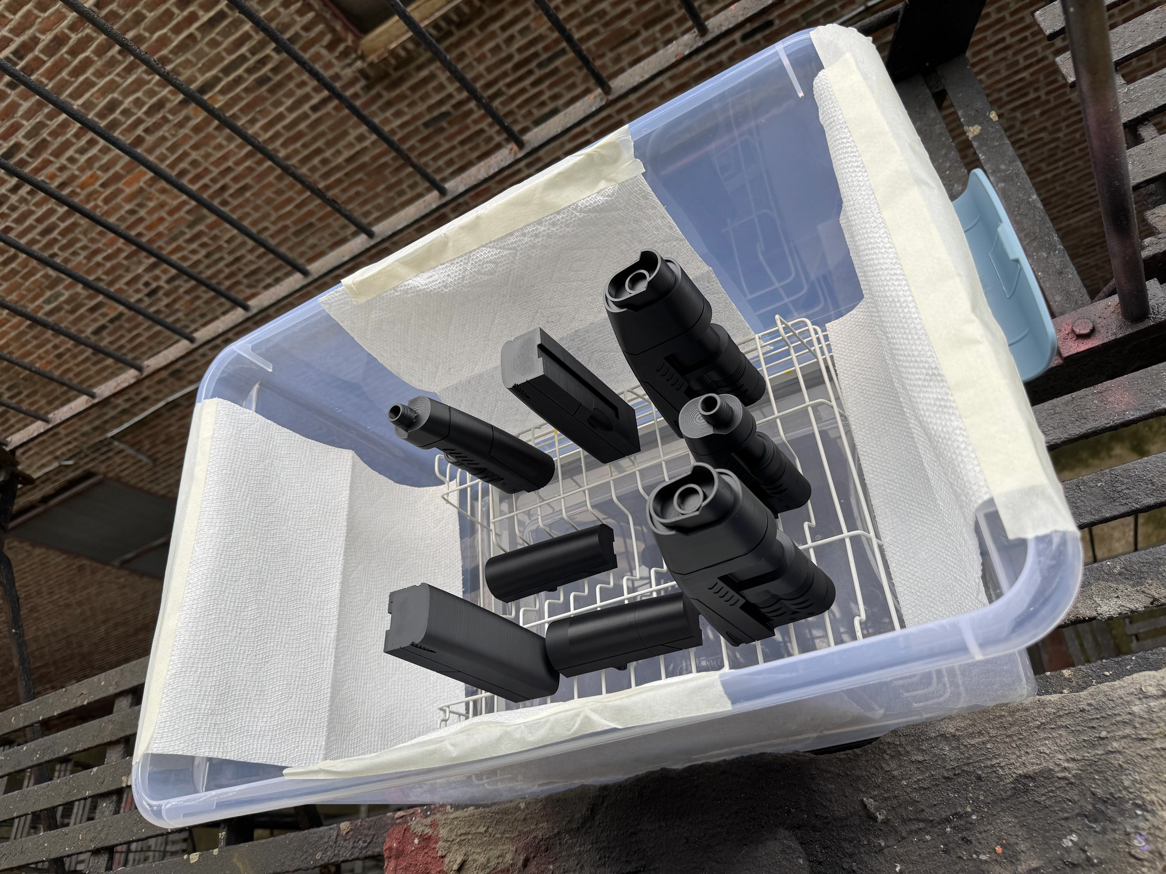 Raw Prints, ASA, Prepped in Homemade Vapor-Smoothing Chamber