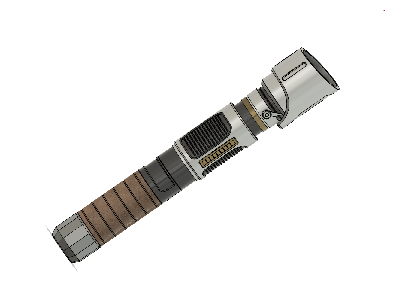 Custom Star-Wars Lightsaber Hilt, HD Render (F360)