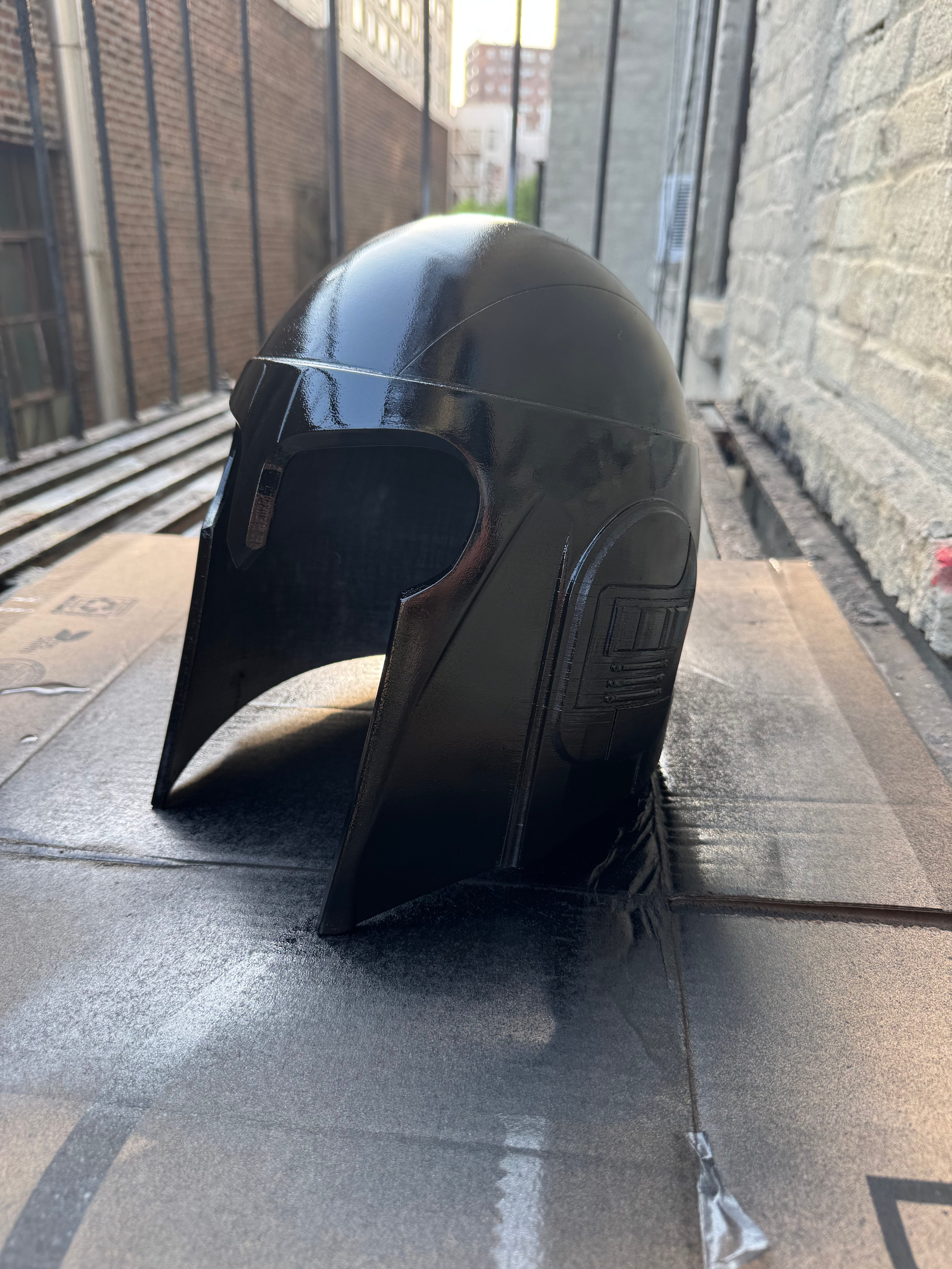 "The Trapster" Custom Helmet Design, Base Coat
