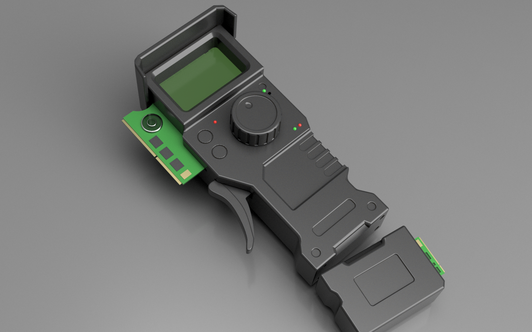 "RDF-9 Sentinel Scanner", Militarized Sci-Fi Scanner, HD Render (F360)