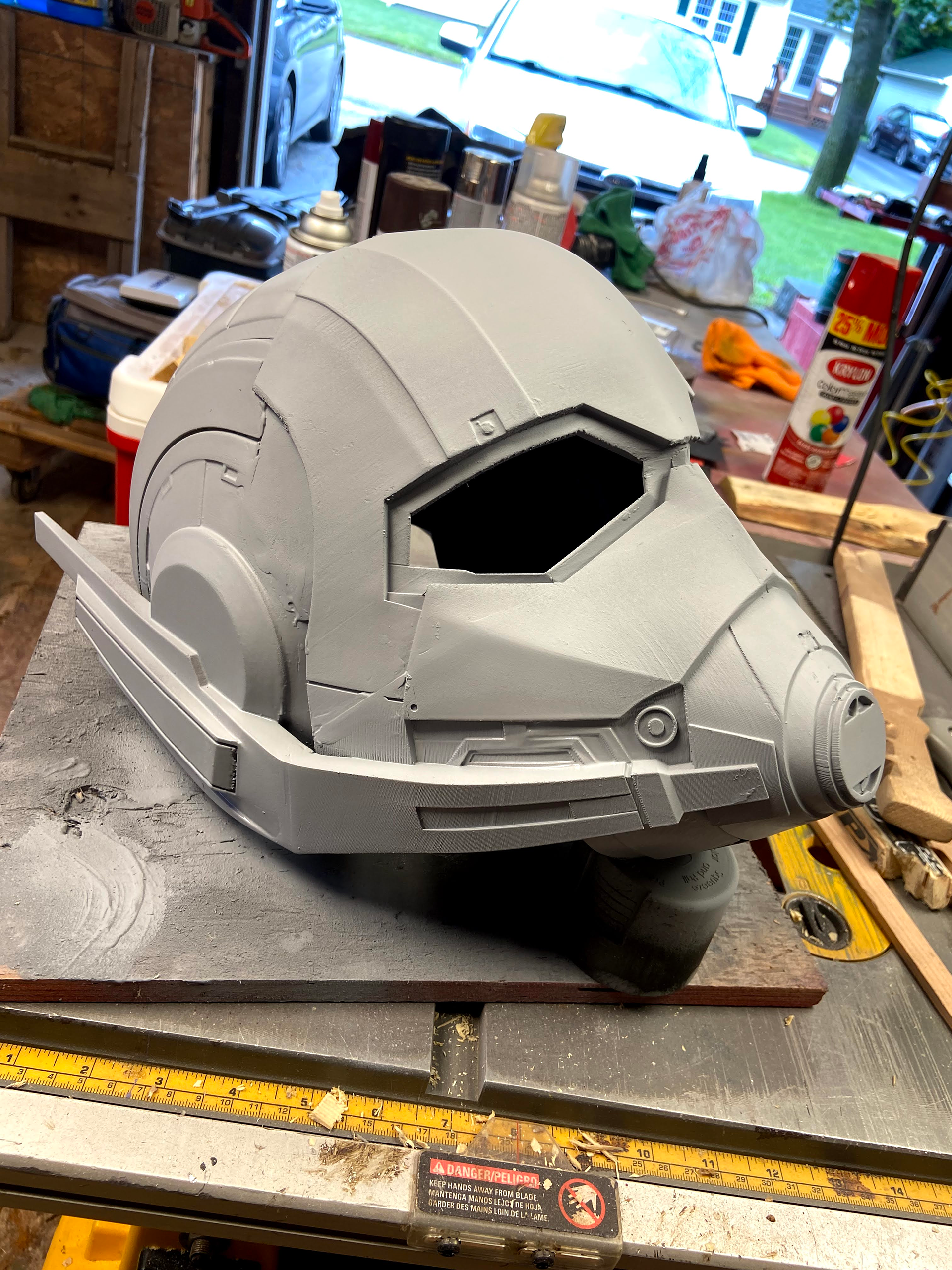 "Ant-Man" Helmet, Sanded and Primed