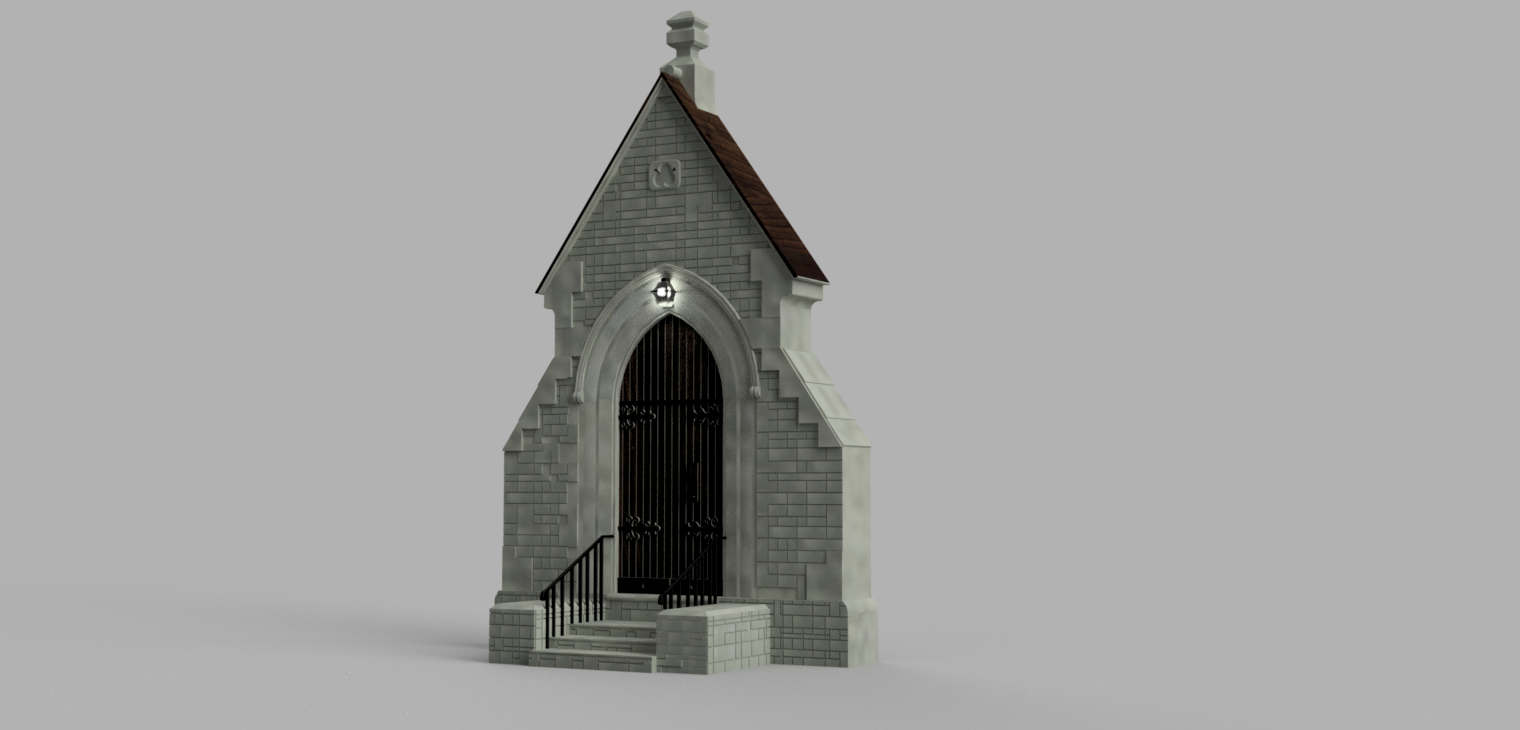 Church Doorframe Miniature Replica Series, HD Render (F360)
