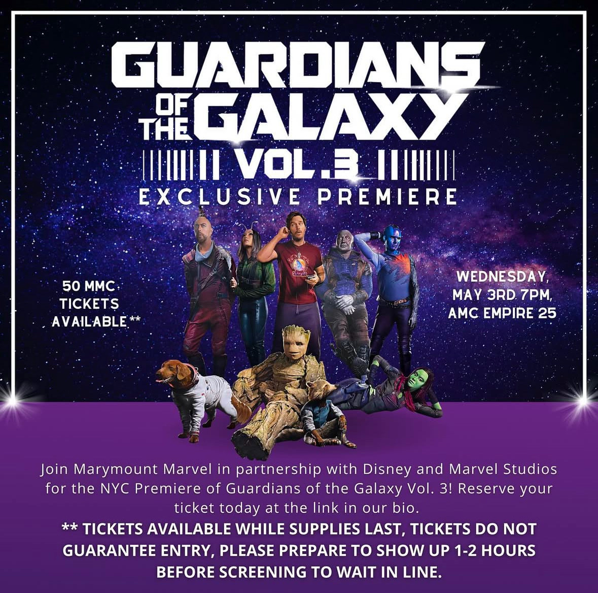 Marymount Manhattan College Assorted Event Flyers