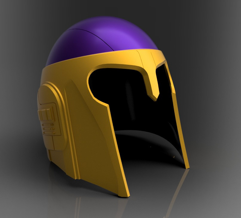 "The Trapster" Custom Helmet Design, HD Render (F360)