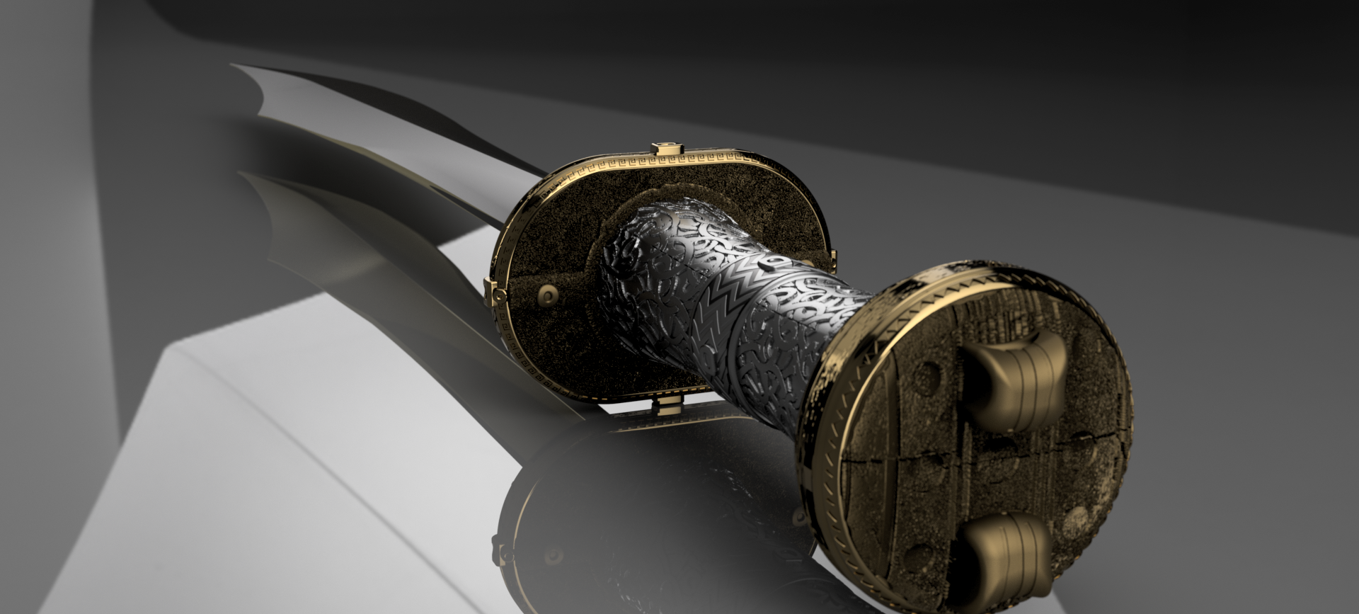 (2026) FINAL, "Backbiter" Sword Replica, F360 Render