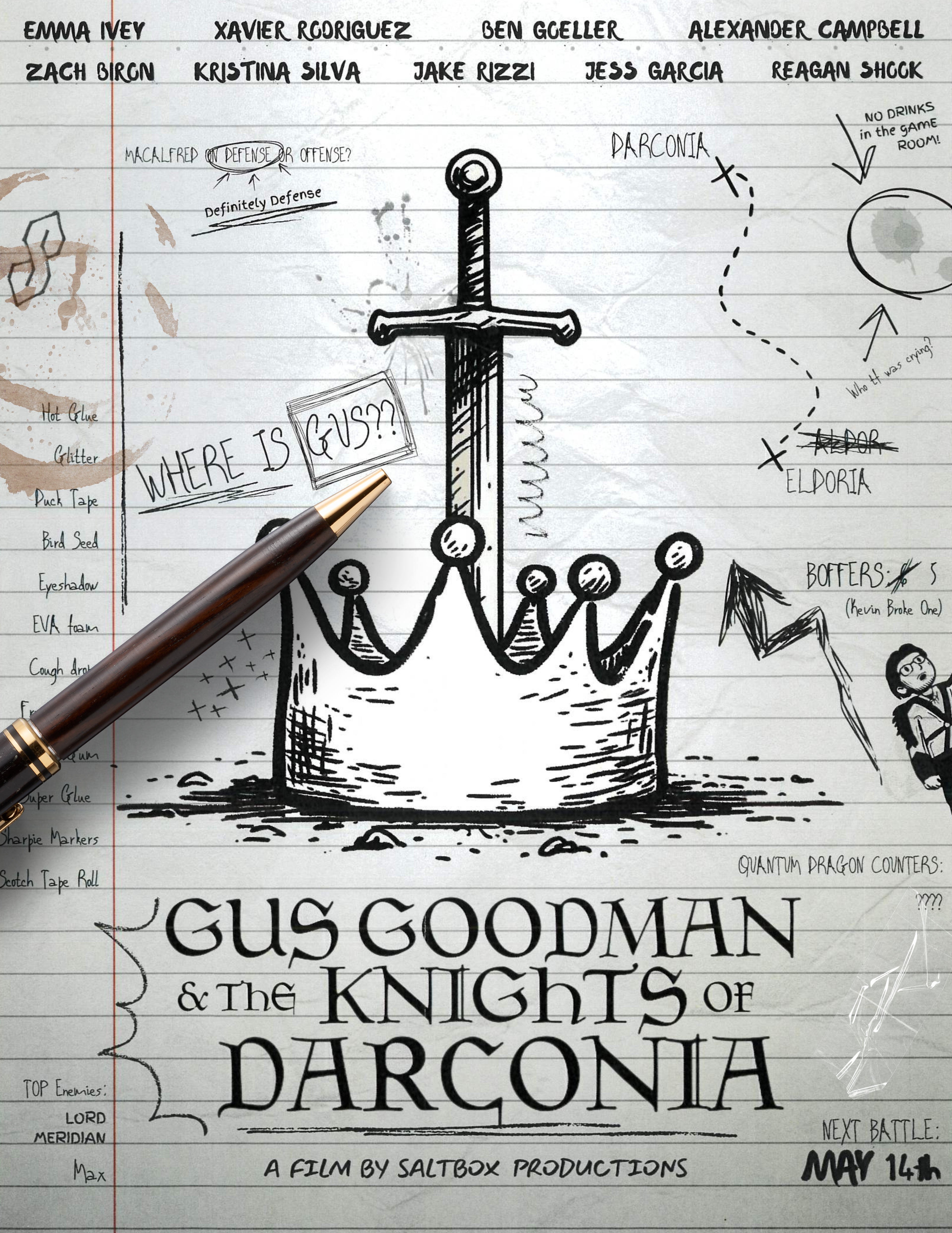 Poster Designed for the film "Gus Goodman and the Knights of Darconia"